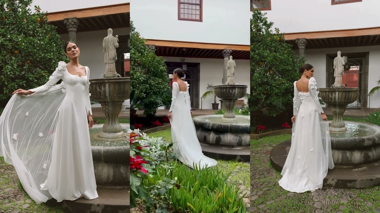 Vanda : la Robe de Mari&eacute;e &agrave; Manches Longues Romantique : https://fillesfideles.fr/products/vanda