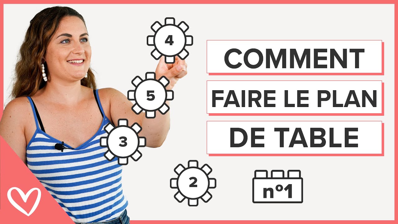 Comment faire LE PLAN DE TABLE de la r&eacute;ception 🍽️