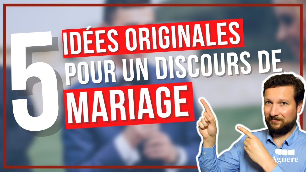 5 id&eacute;es originales pour r&eacute;ussir un discours de mariage