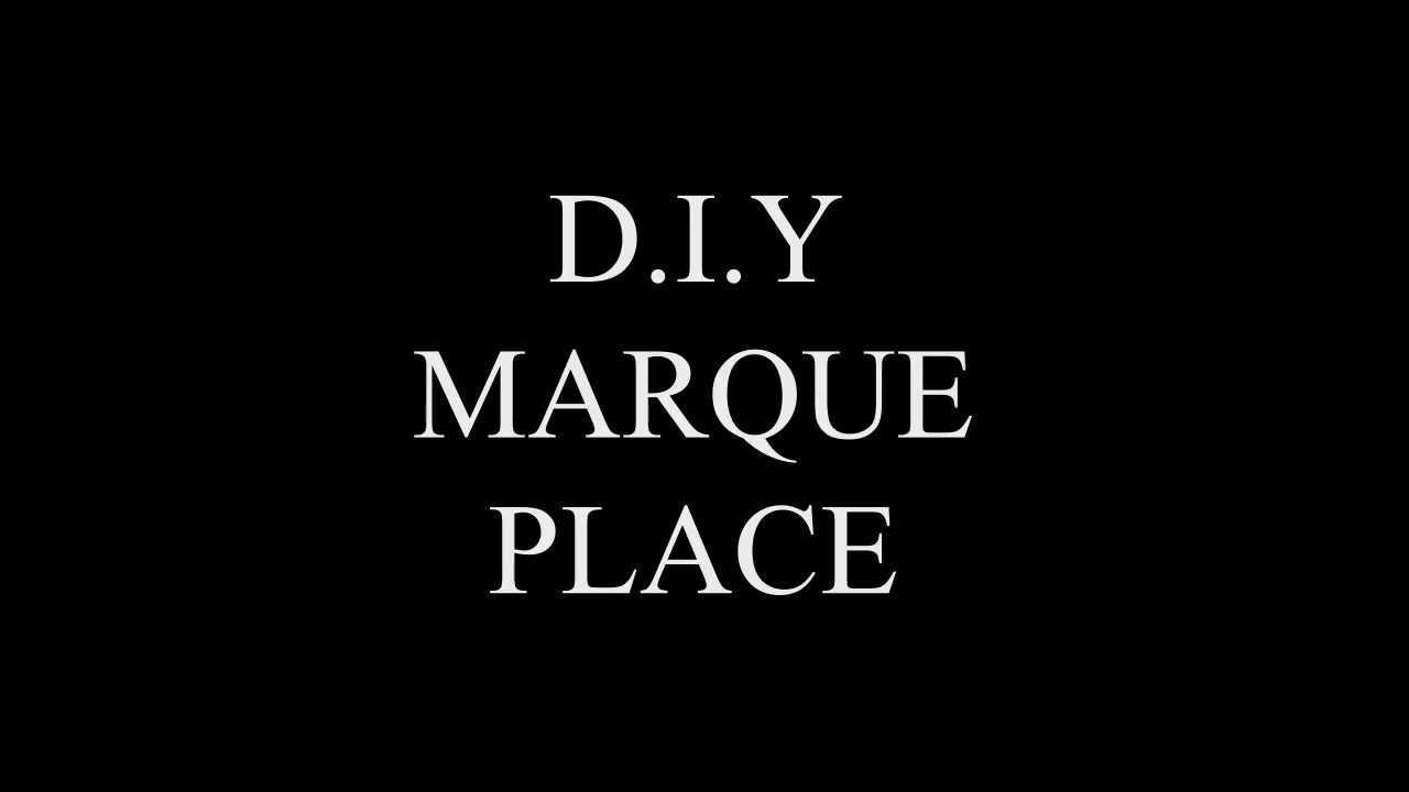DIY Marque Place No&euml;l