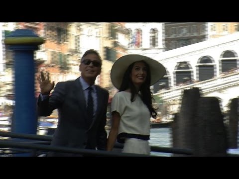 Mariage civil &agrave; Venise pour George Clooney et Amal Alamuddin