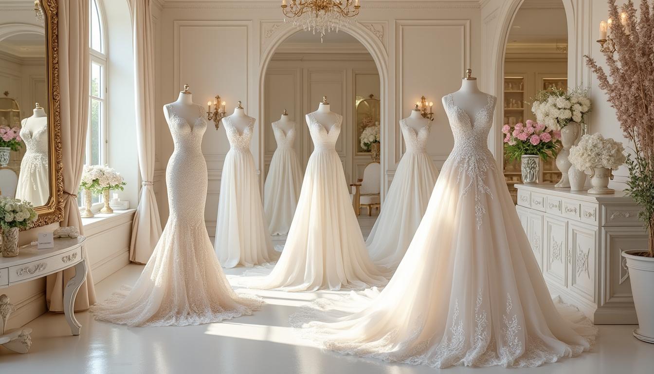 découvrez l'élégance intemporelle avec claudine création, spécialiste des robes de mariée sur mesure. chaque création est une œuvre d'art personnalisée, conçue pour sublimer votre silhouette et rendre votre jour j inoubliable.