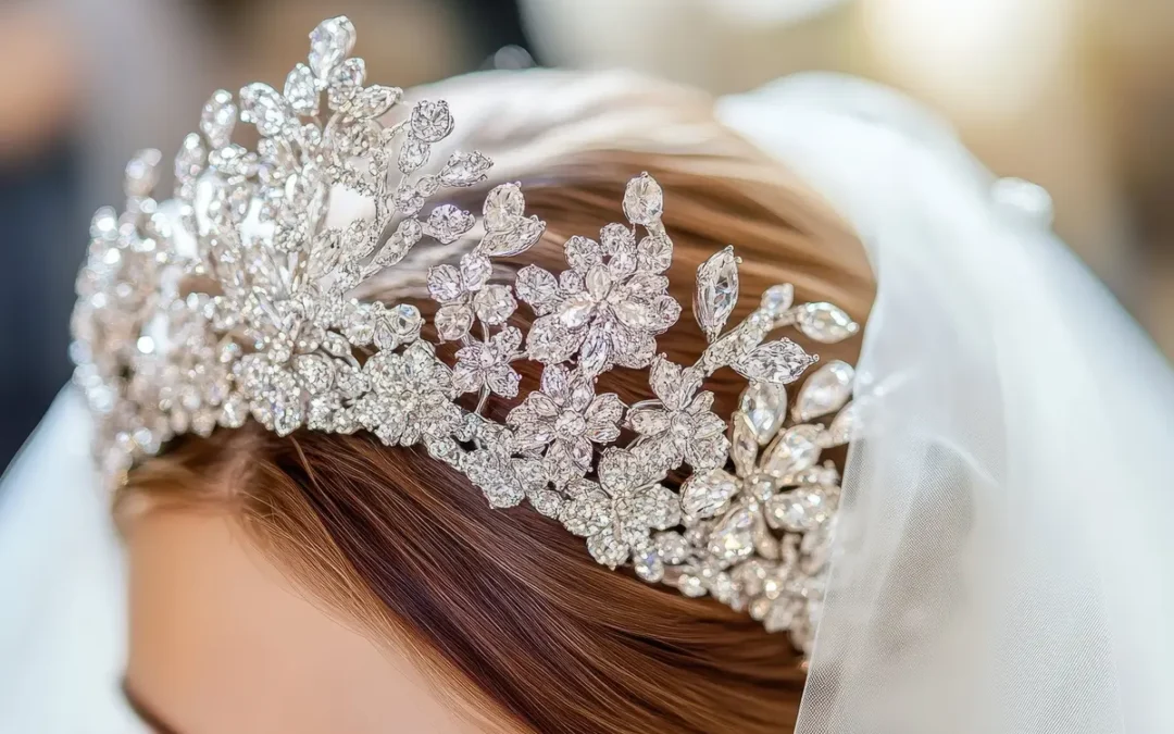 Diadème Swarovski : la touche princière pour sublimer votre coiffure de mariage