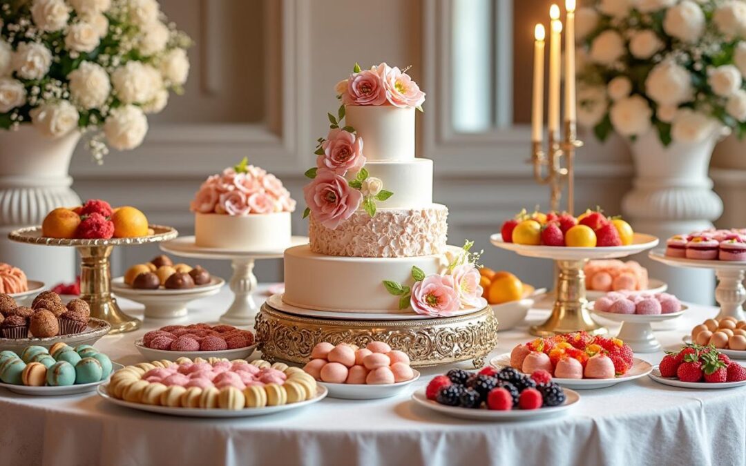Farandole de desserts mariage : un final gourmand et spectaculaire