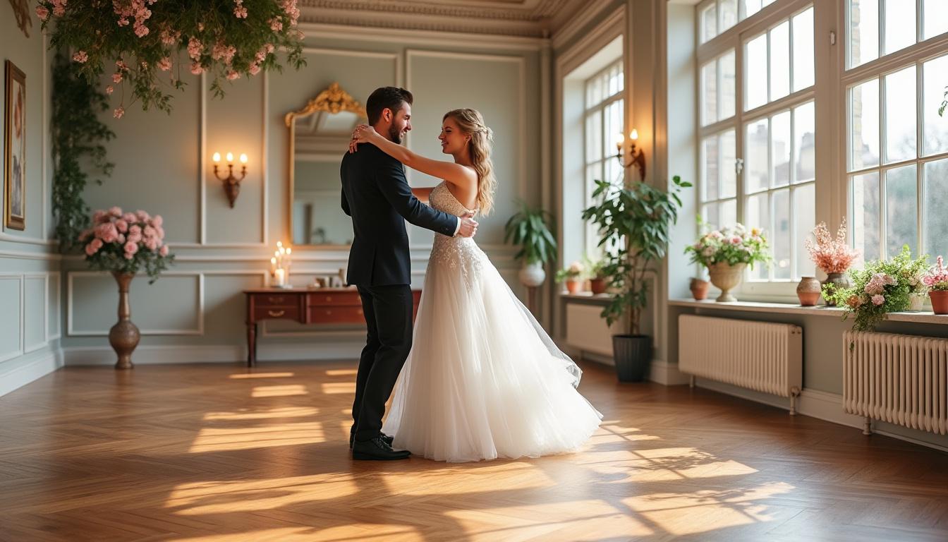 Cours de danse mariage à Lyon : une ouverture de bal mémorable découvrez nos cours de danse mariage à lyon pour préparer une ouverture de bal unique et inoubliable. profitez d’un accompagnement personnalisé pour éblouir vos invités le jour j !