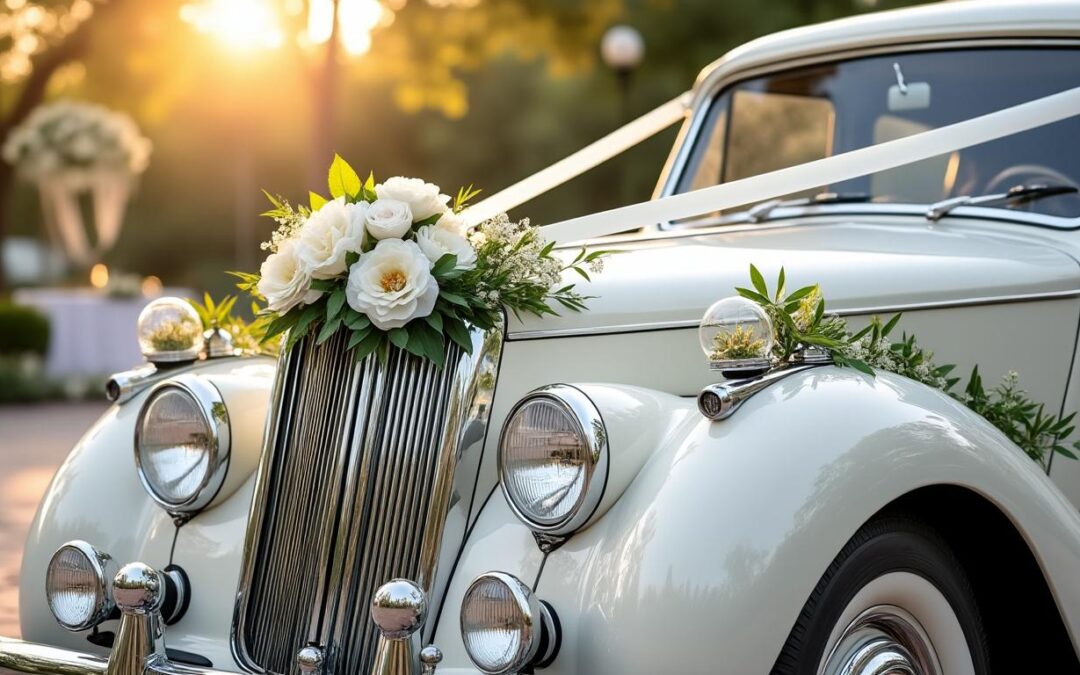 Comment décorer la voiture des mariés avec style et originalité