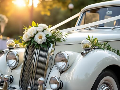 Comment décorer la voiture des mariés avec style et originalité Comment décorer la voiture des mariés avec style et originalité