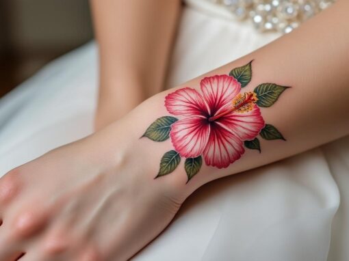 Tatouage fleur d’hibiscus : signification exotique pour les mariées romantiques Tatouage fleur d’hibiscus : signification exotique pour les mariées romantiques