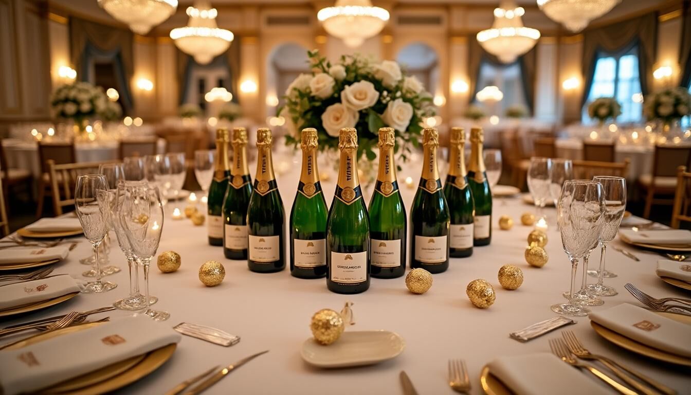 Découvrez combien de bouteilles de champagne prévoir pour un mariage avec notre guide simple et pratique. Assurez-vous de ne pas manquer de bulles lors de votre célébration !
