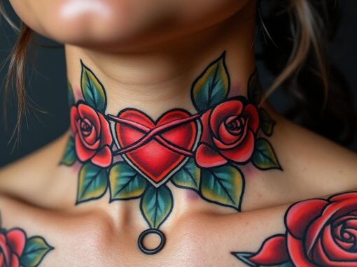 Tatouage sur le cou : symbole d’amour visible et audacieux Tatouage sur le cou : symbole d’amour visible et audacieux