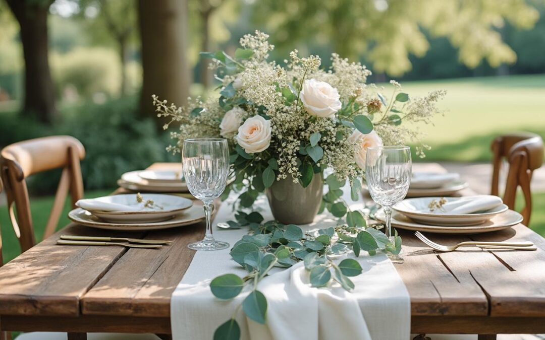 Déco de table mariage vert sauge : idées naturelles et tendance