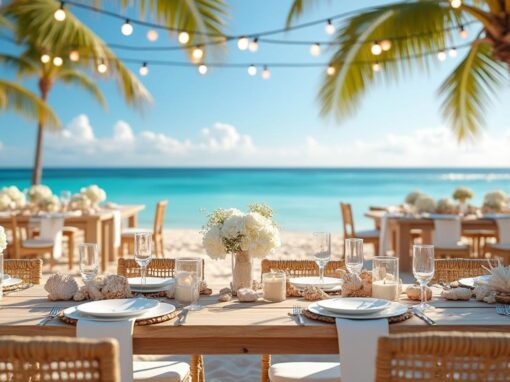 Décoration de mariage thème mer et plage : idées naturelles et estivales Décoration de mariage thème mer et plage : idées naturelles et estivales