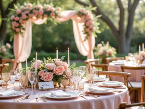 Thème mariage rose poudré : inspirations et conseils déco