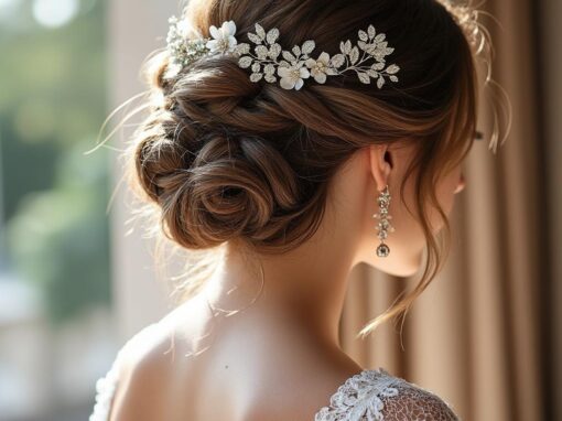 Coiffure de mariage pour cheveux mi-longs : idées élégantes et faciles