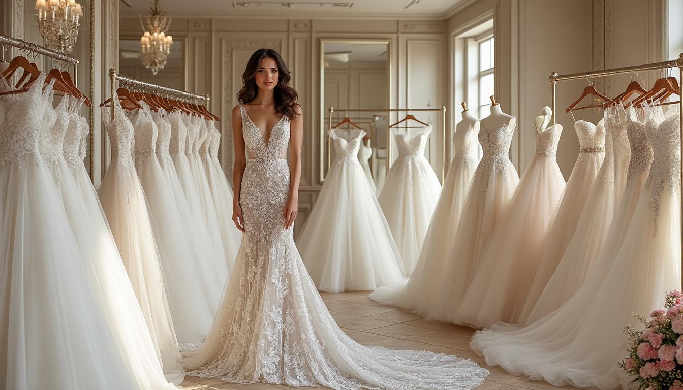 d&eacute;couvrez les robes de mari&eacute;e de stars les plus glamour et tendances pour vous inspirer le jour de votre mariage.