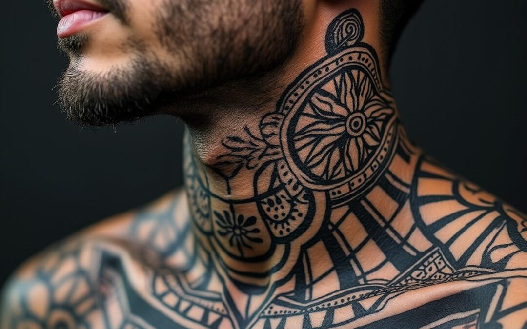 Tatouage cou homme : signification et styles les plus populaires